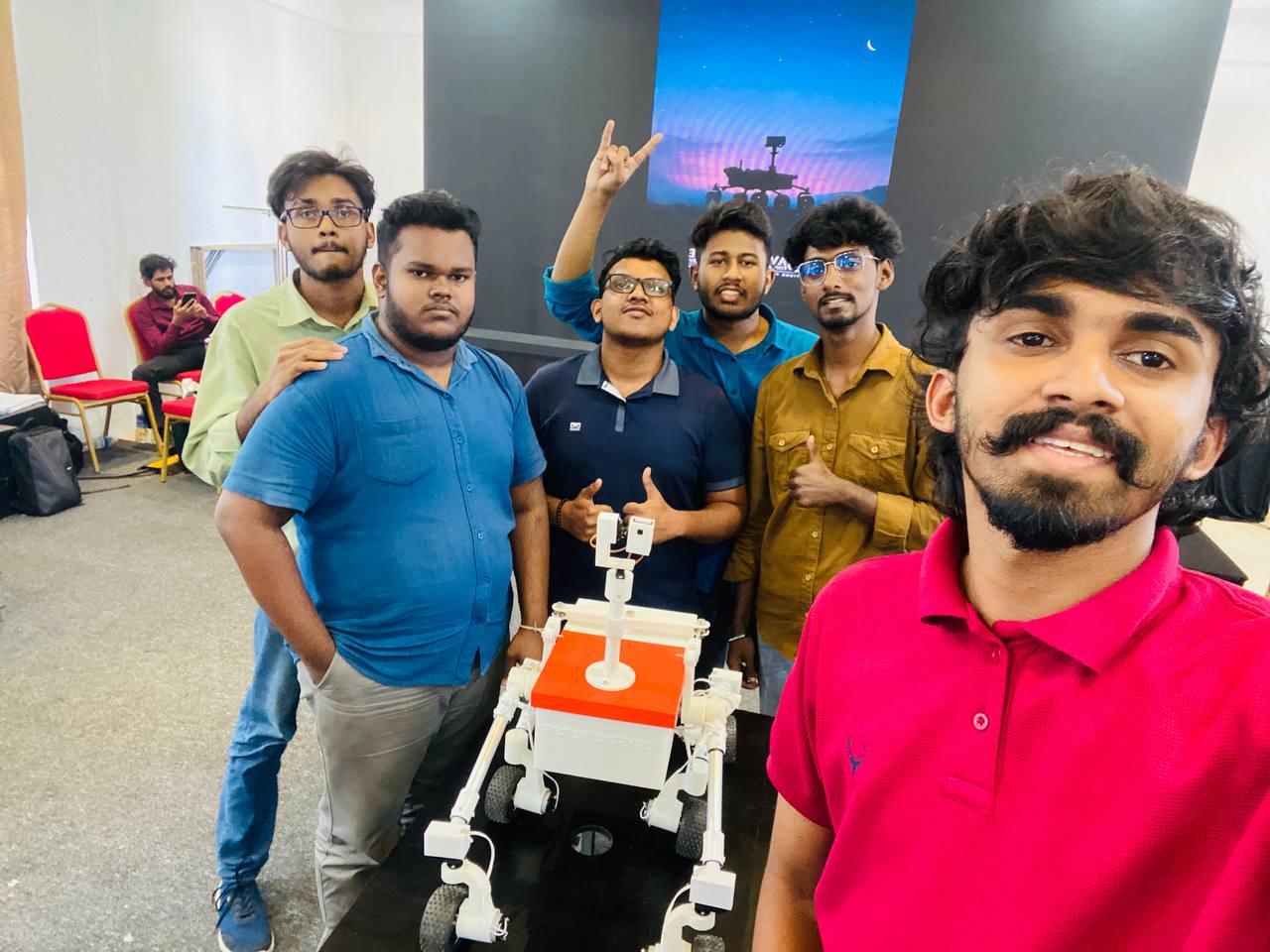 Winning Team with Rover at Java Institute